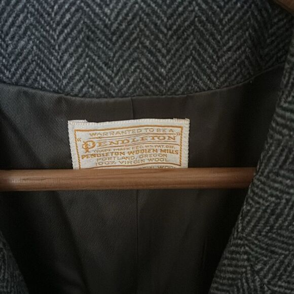 Pendleton 100% Pure Virgin Wool Single Button Blazer, Size 10 - Picture 3 of 12